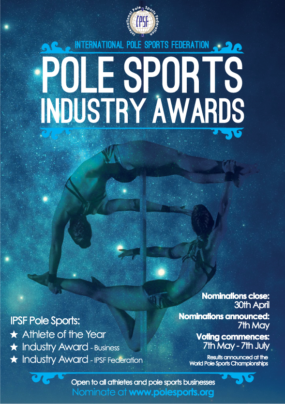 Pole sports industry awards poster