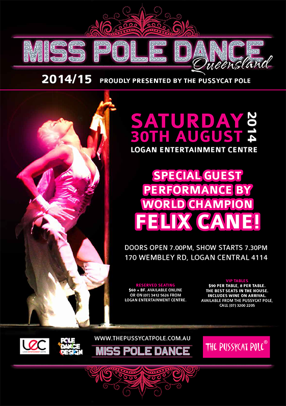 Miss Pole Dance Queensland poster
